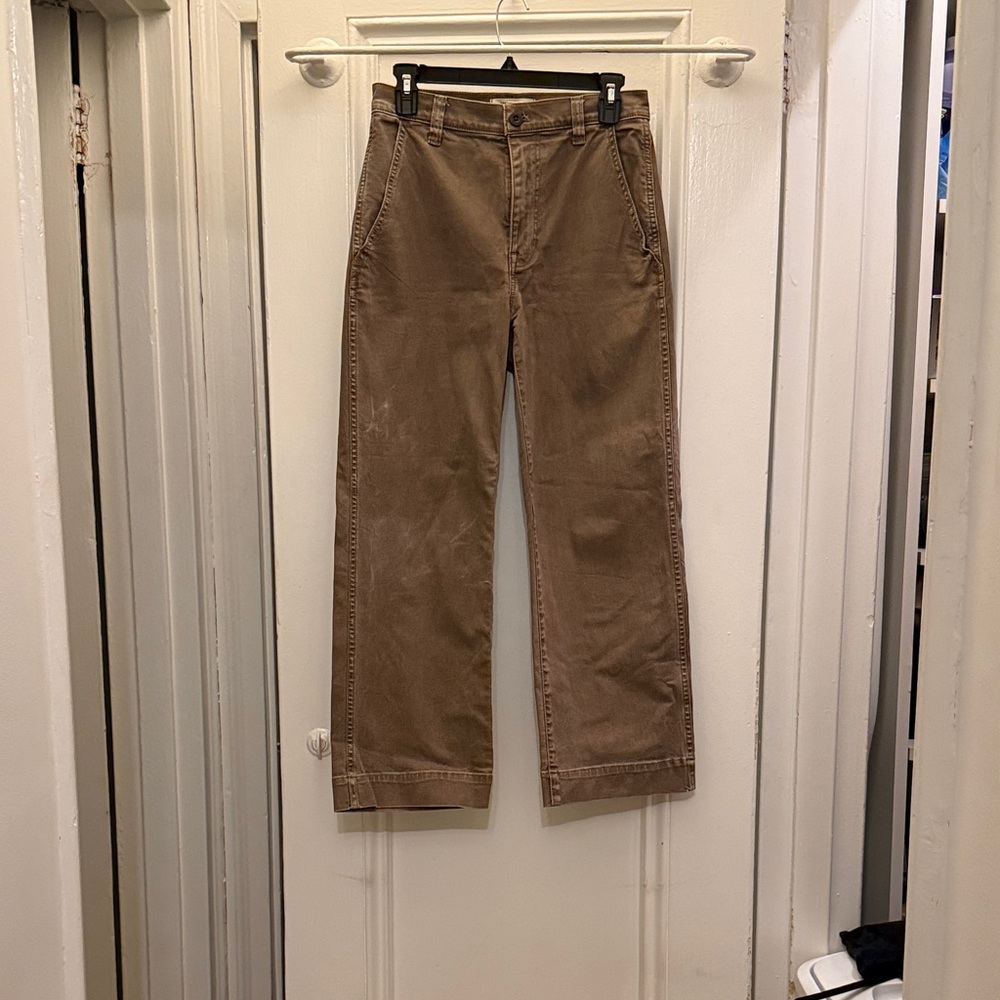 Madewell Brown Wide Leg Pants